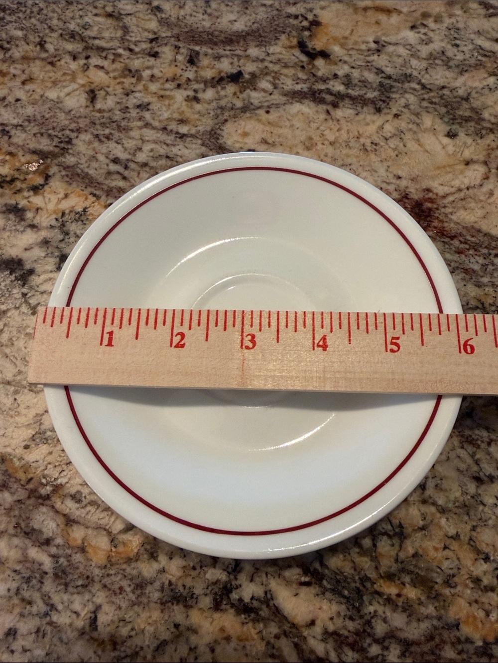 Corelle | Burgundy Rose Saucers | Set of 5 - Picture 5 of 5